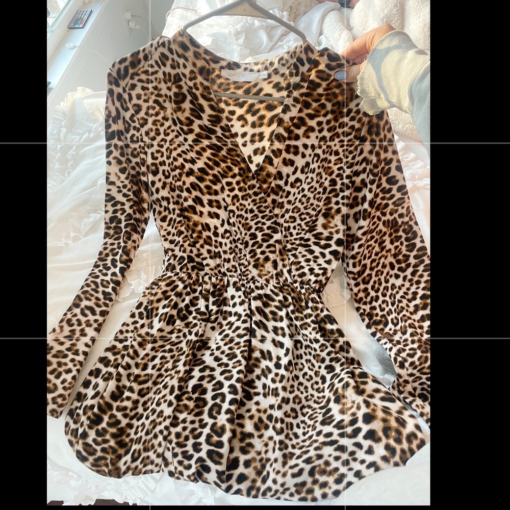 cheetah print dress